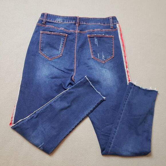 Frank Lyman Skinny Jeans Distressed Look XL - Picture 4 of 11